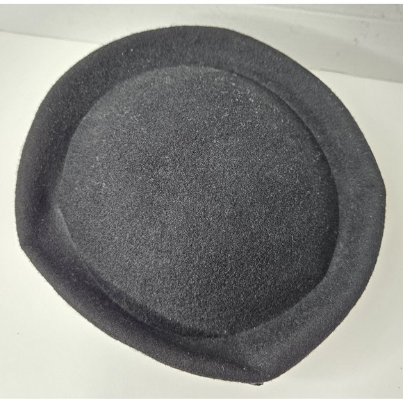 Vintage Lancaster 100% Wool Women’s Black Shell Hat - Picture 2 of 9
